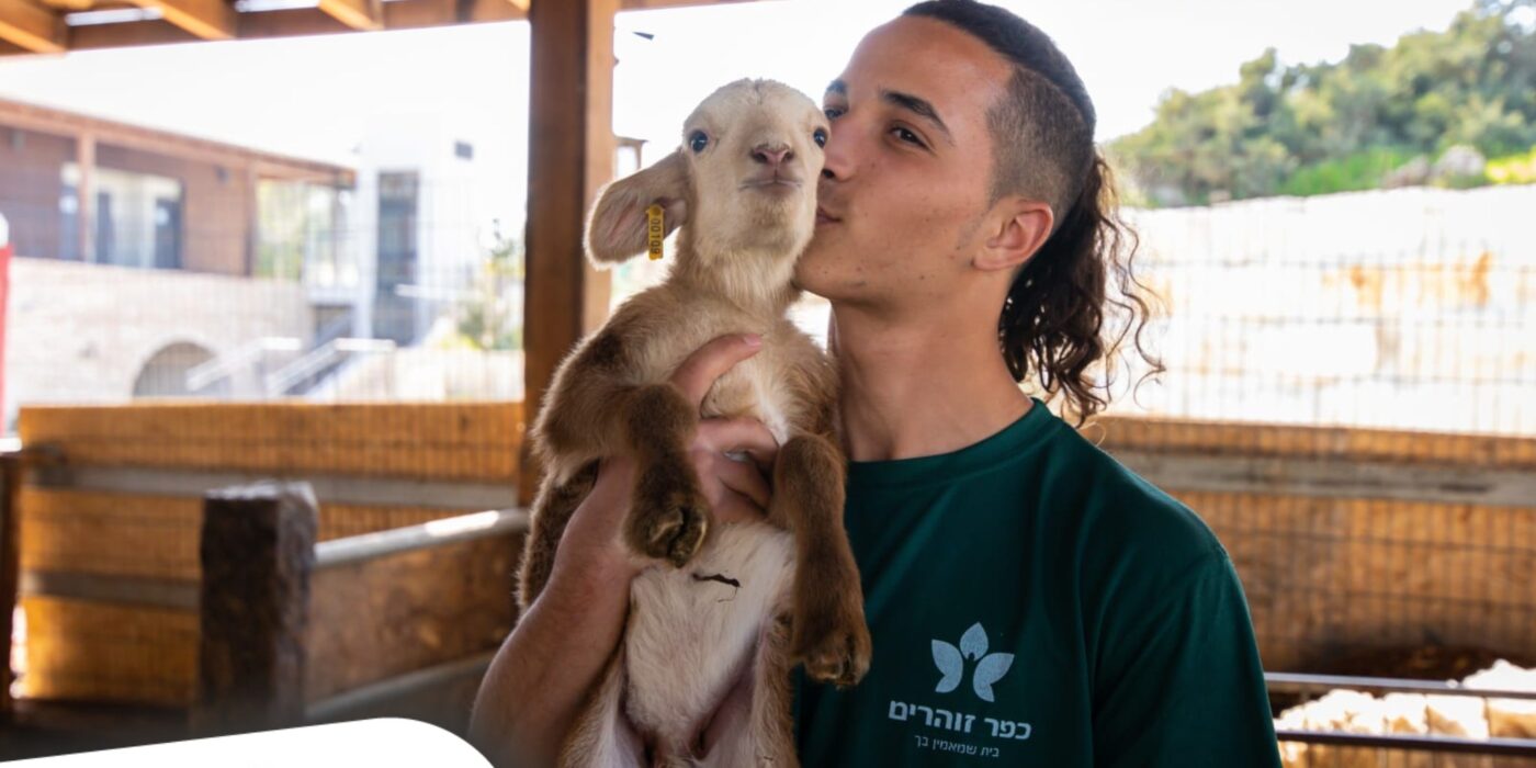 תלמיד מנשק טלה